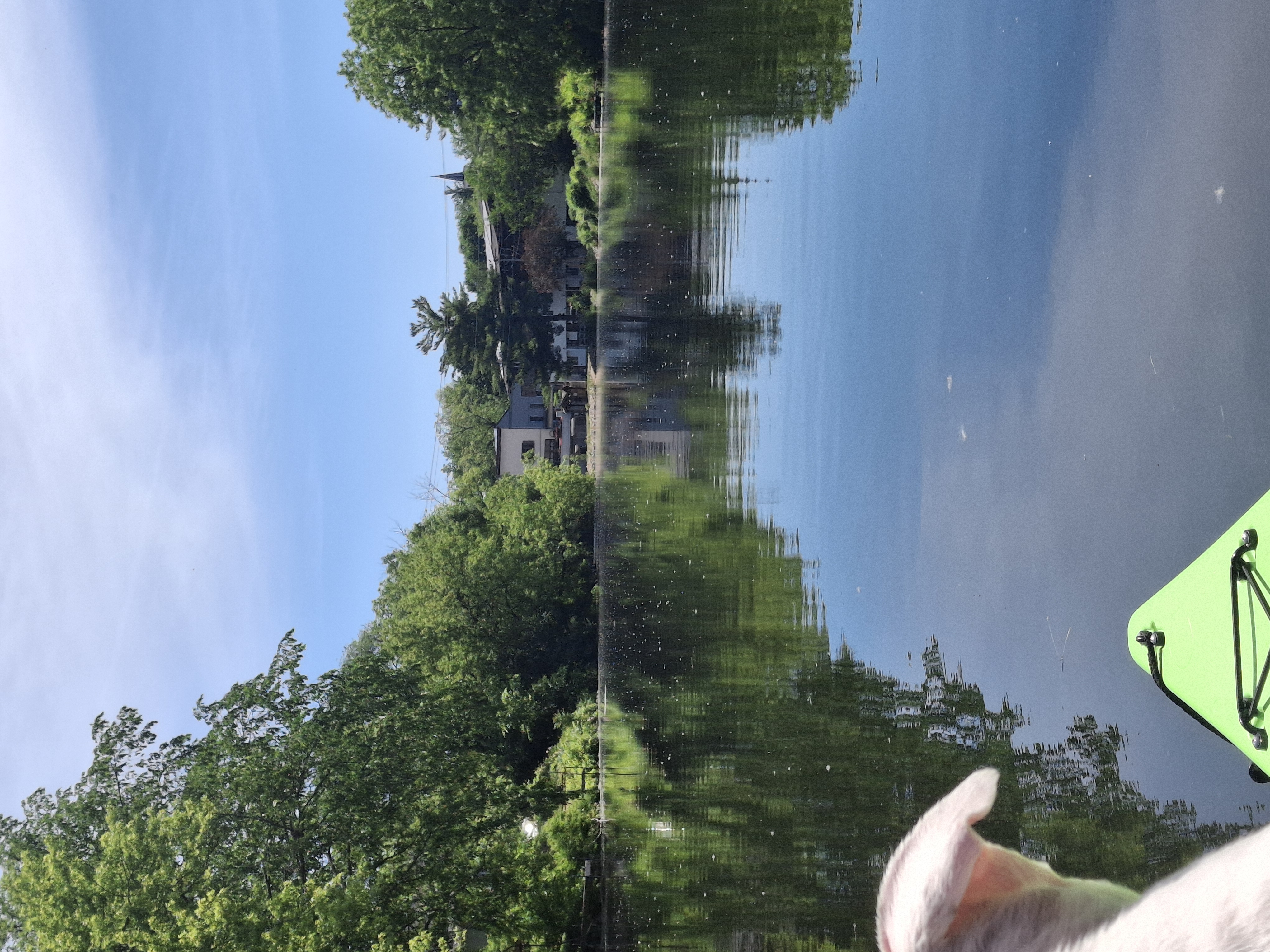 A calm summer afternoon on the water