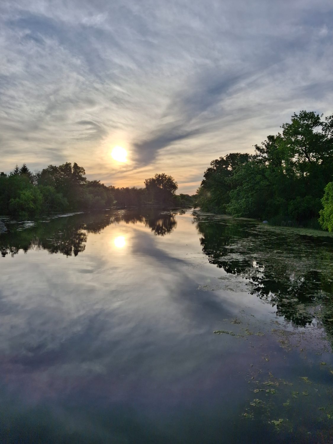 Golden hour on the river